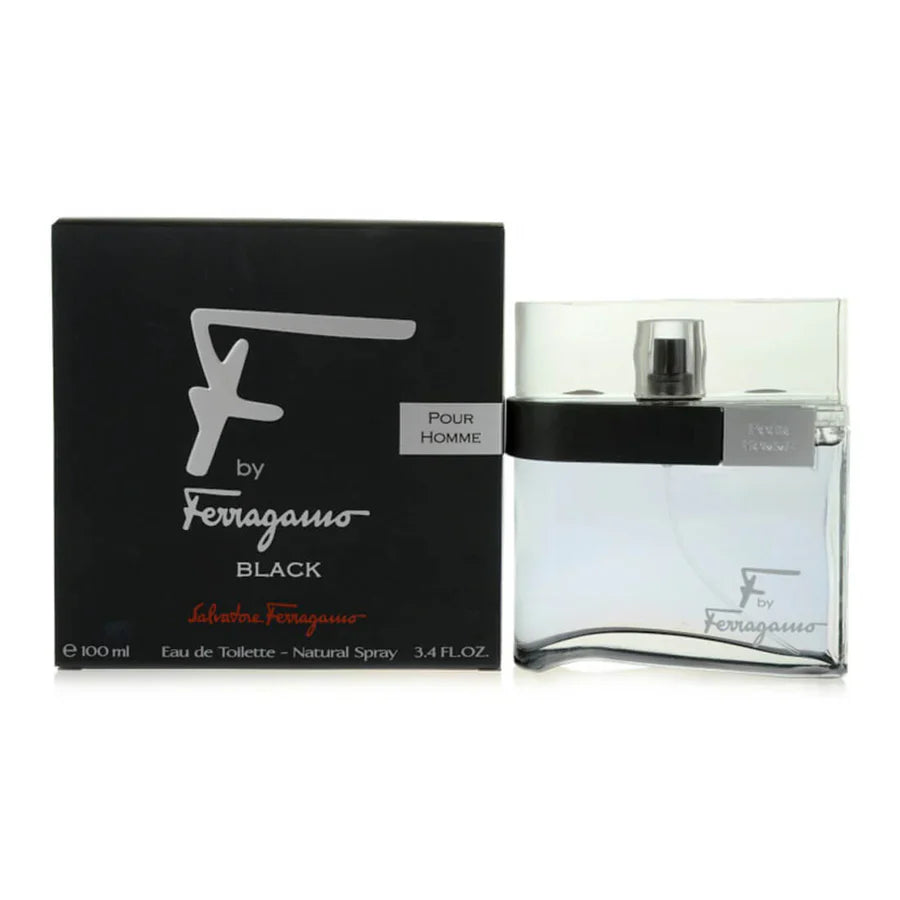 Salvatore Ferragamo F By Ferragamo Black Eau De Toilette For Men